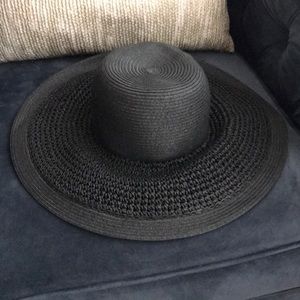 J. Crew black sun hat